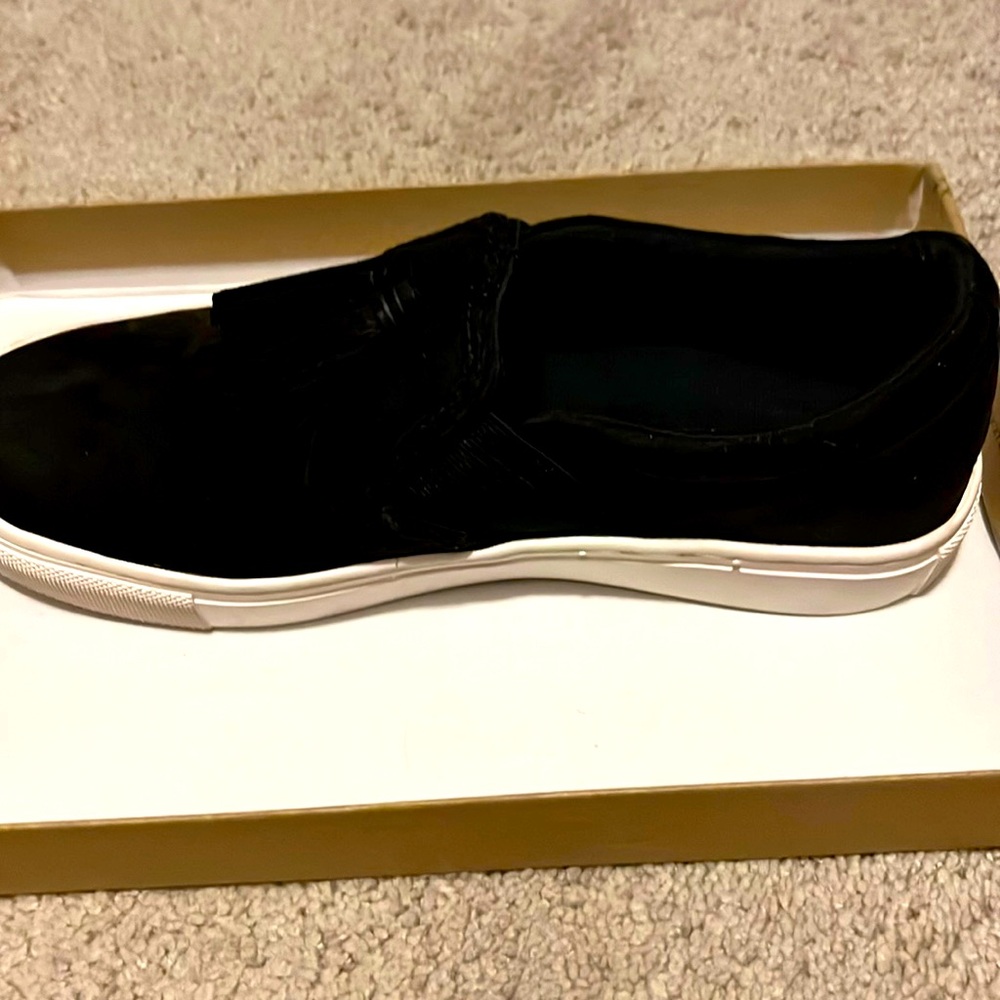 New Black Slip On Canvas Shoes By Indigo 
Never Been Worn, size 6.5 M